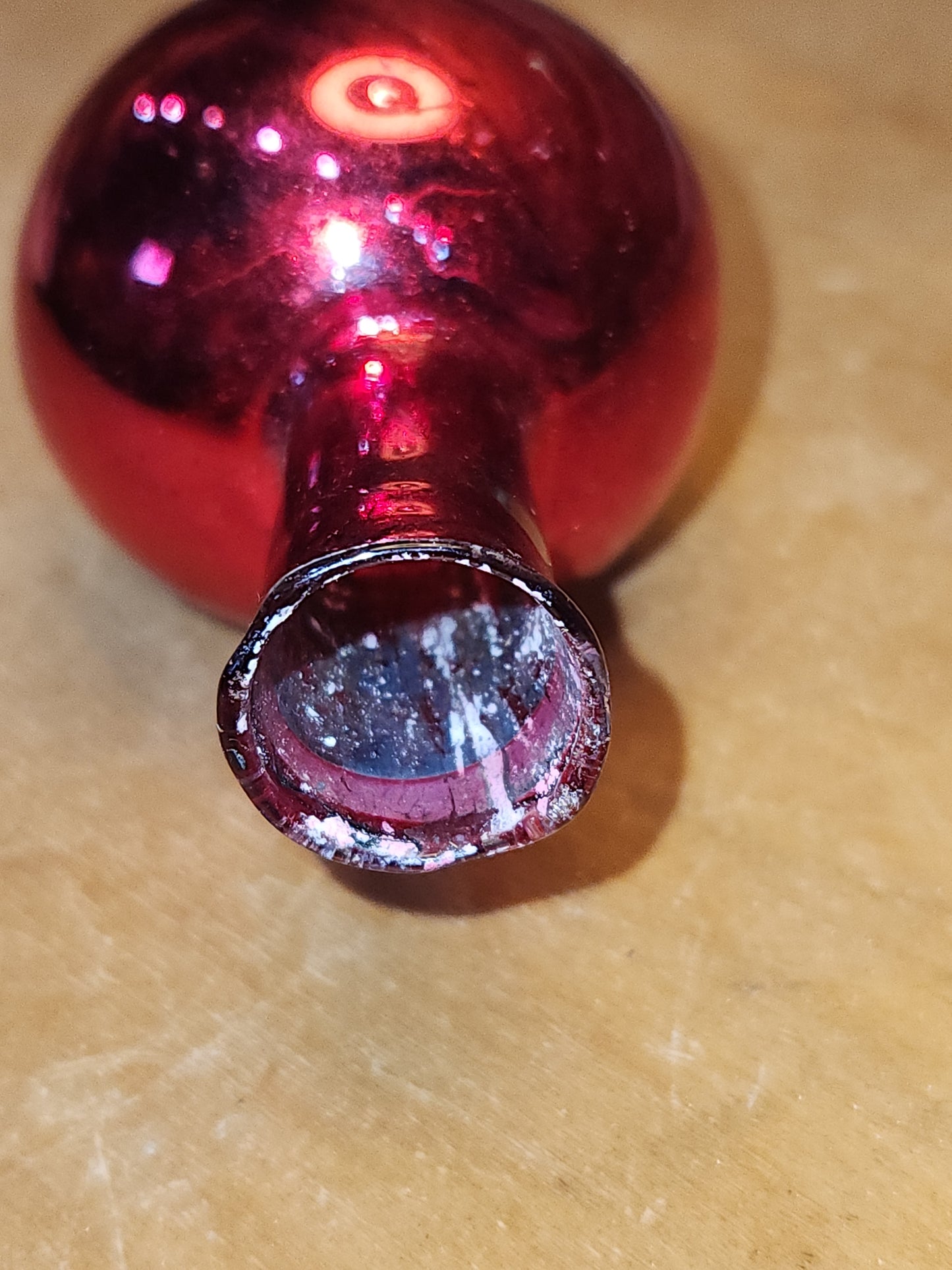 Vintage Mercury Glass Tree Topper NO BOX tt09