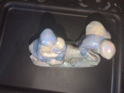 Vintage Flight into Egypt nativity figure Joseph Mary Baby Jesus Donkey Porcelain nat89