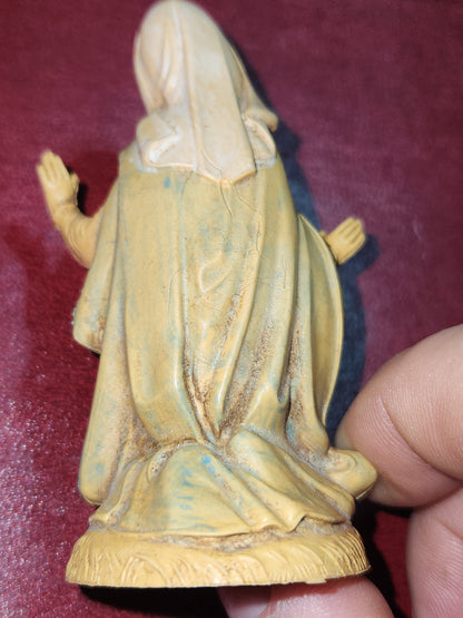 Vintage Fontanini Depose Kneeling Mary Nativity Figure 3 1/4" Italy Roman fn77