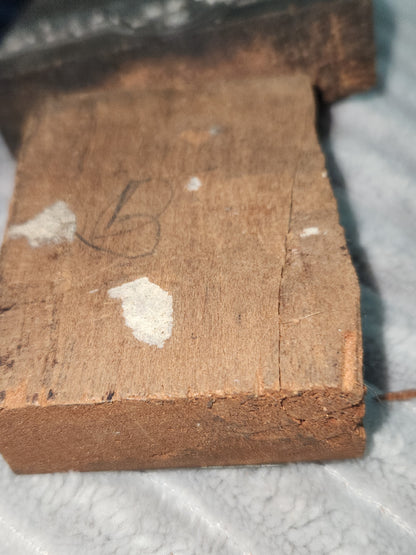 Vintage Wood Metal Newspaper Print Block Printer's Press Easter Lily 2 Blocks pb2e