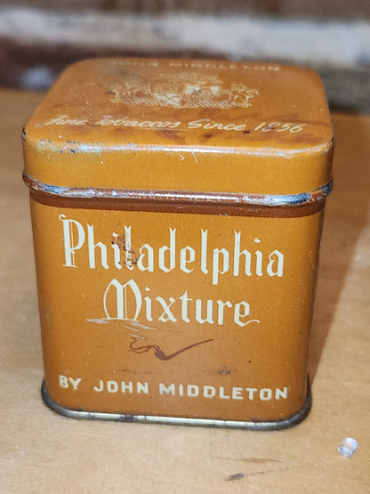 Vintage John Middleton Tobacco Tins Walnut, Regimental, Philadelphia, Bin 56 NO CONTENTS tt56