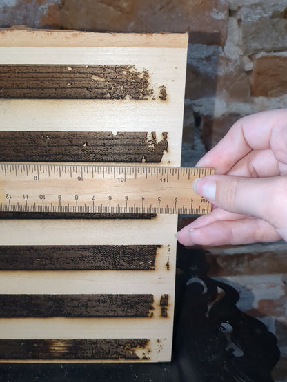 Live edge slab wood worn flag laser engraved ew52