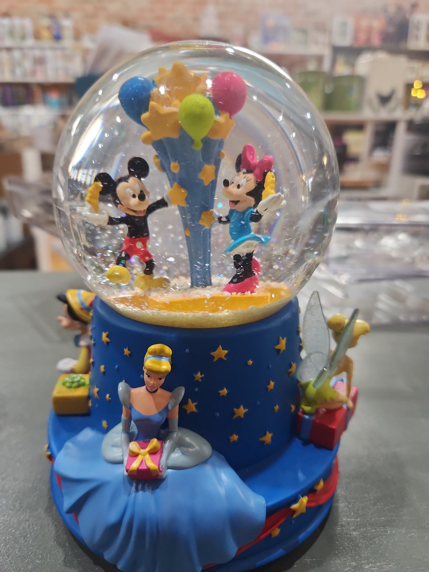 Walt Disney's 100th Musical Birthday Water Globe 2001 Hallmark Limited Edition sg8