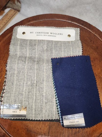 Mt. Cardigan Woolens salesman sample book & small pack ss89