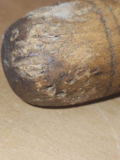 Vintage Wood Handled Hand Chopper Food Mixer Spice Chopper primitive hm4