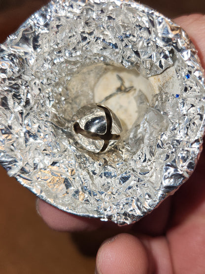 Vintage Foil Paper Mache Bell Christmas Ornaments