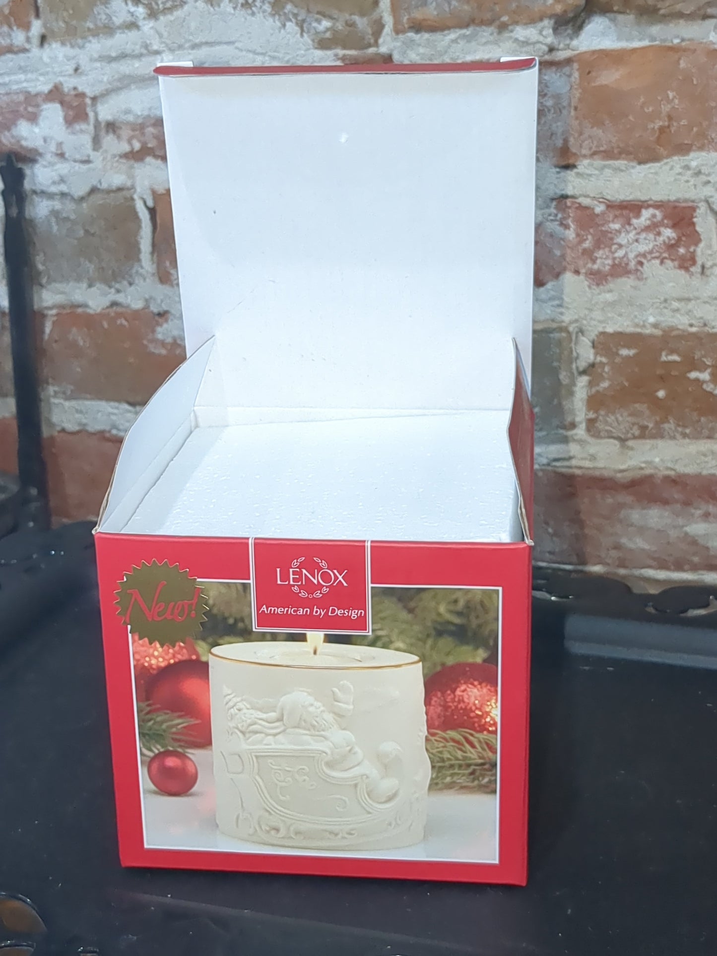 Lenox Radiant Light Santa Votive Candle Holder Tea Light Brand New in Box len56