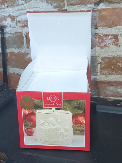 Lenox Radiant Light Santa Votive Candle Holder Tea Light Brand New in Box len56