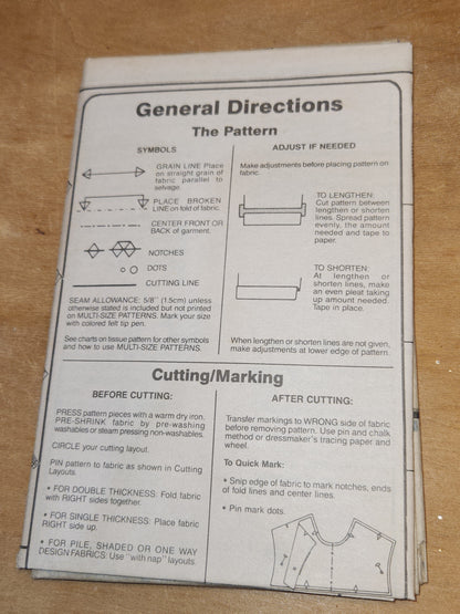 Simplicity Sewing Pattern #8628 Girls Button Front Shirt Size 7-10 UNCUT 1993 sp1