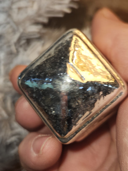 Vintage Mercury Glass Silver Lantern Christmas Ornament vo1