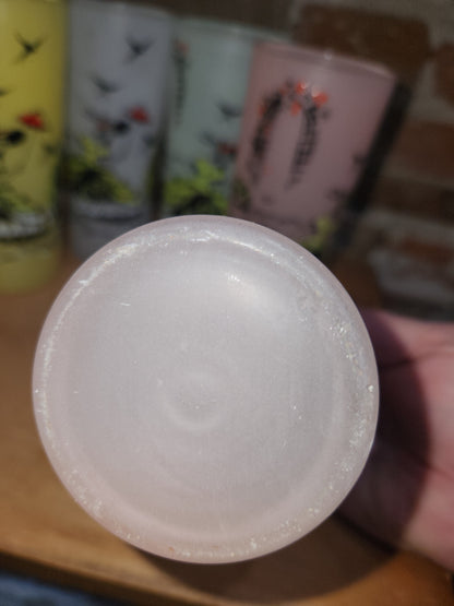 Vintage Libbey Southern Belle Pastel Frosted highball glasses. Set of 6.