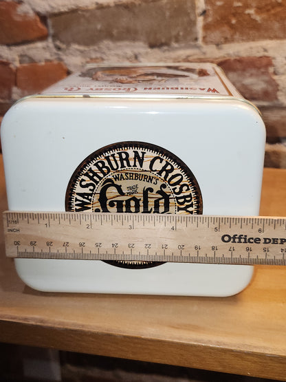 Vintage Washburn Crosby Company Gold Medal Flour Tin NO CONTENTS ti7