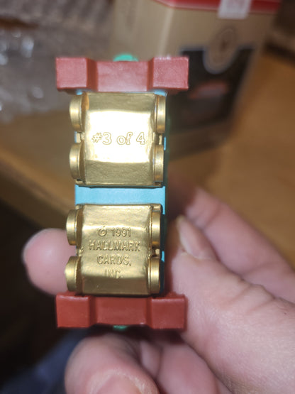 Vintage Hallmark Keepsake Ornaments Lionel Passenger Car and Caboose