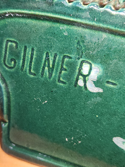 Vintage Gilner Pixie Elf on a Bench in front of a Planter elf5