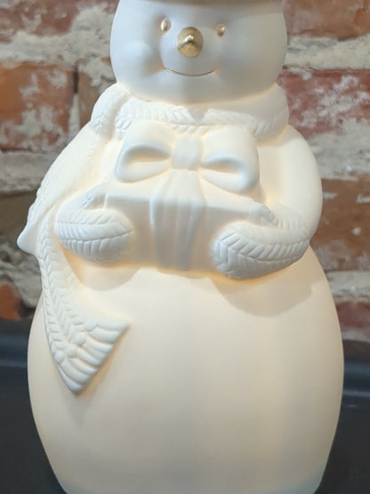 Lenox All Is Bright Snowman Lighted Christmas Decoration Figurine 7.5" len22