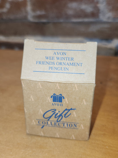 Vintage Avon Wee Winter Friends Display Stand Along With Set Of Four Wee Winter Friends Penguine, Seal, Polar Bear, Eskimo NO BOX ww67