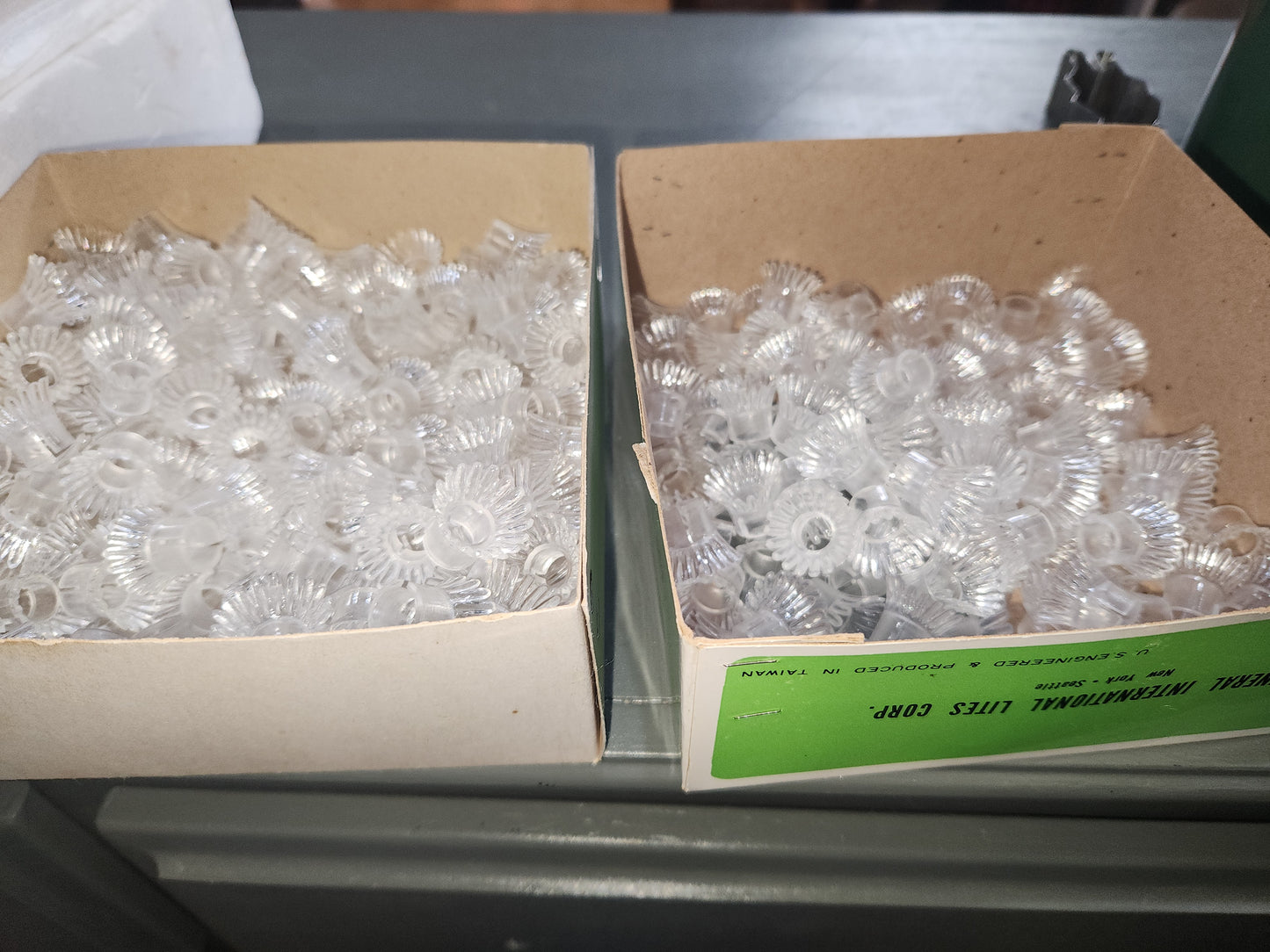 Vintage Jewel-Lite Add-A-Jewel Clear Plastic Reflectors for Christmas String Lights