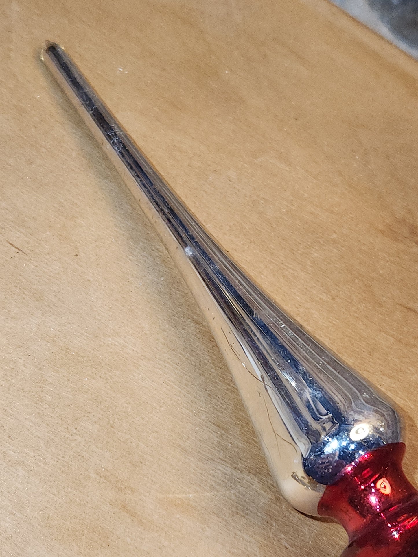 Vintage Mercury Glass Tree Topper NO BOX tt09