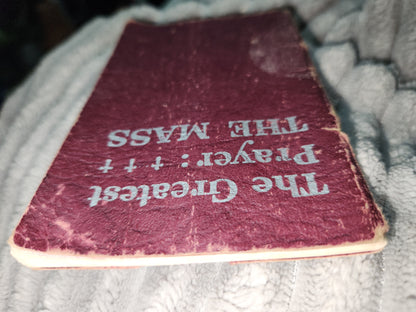 Vintage Softcover Booklet The Greatest Prayer the Mass Bruce Publishing 1934 AS IS ab99
