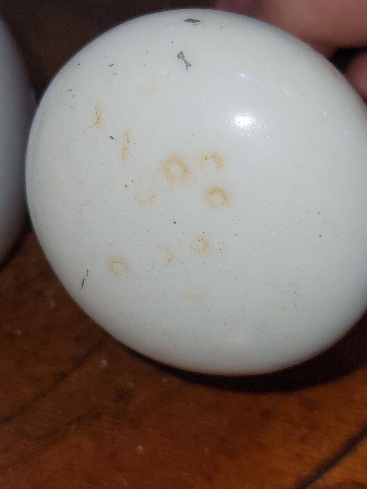 Vintage Antique ONE set of White Porcelain door knobs kn15. Recieve ONE set of 2 knobs attached to a stem
