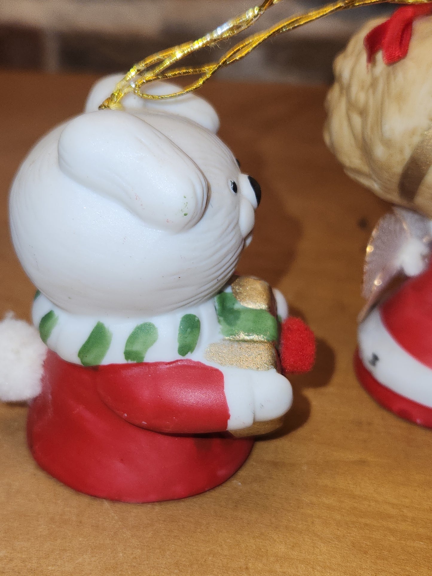Vintage Jasco L'll Chimmers Ornament Bell Dogs and Angel set of 3