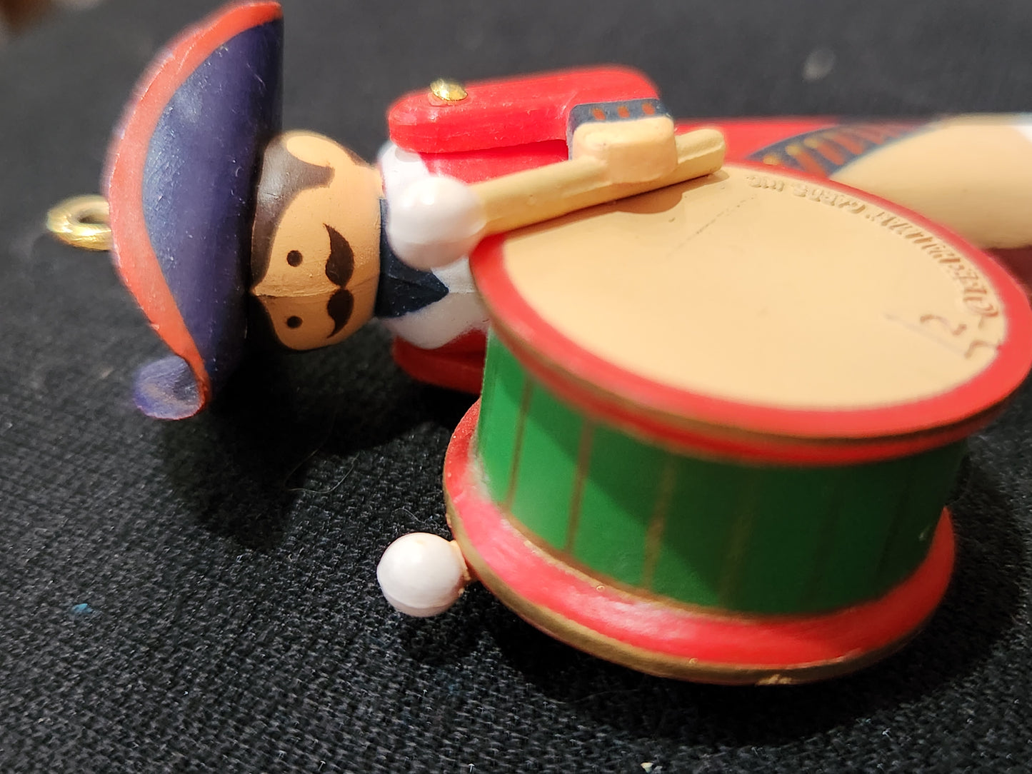 Hallmark Keepsake Ornament 1983 miniature Clothespin Soldier Drum Tricorn 2nd in Series hos2