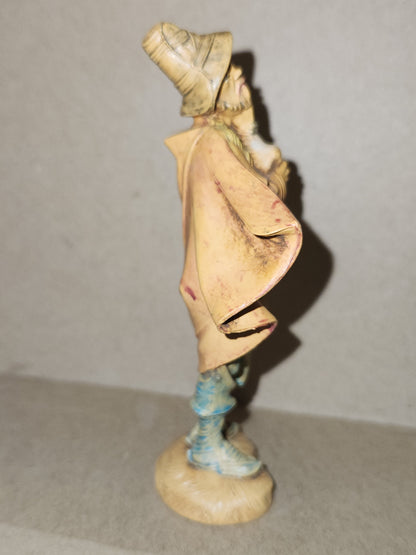 Vintage Fontanini Depose Josiah the bagpiper 5" Nativity Figure Italy Roman fn85