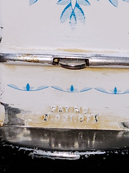 Vintage Androck Nut Spice Grinder with Glass Jar & Snowflake Design #49