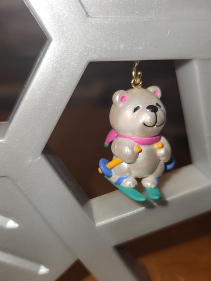 Vintage Avon Wee Winter Friends Display Stand Along With Set Of Four Wee Winter Friends Penguine, Seal, Polar Bear, Eskimo NO BOX ww67