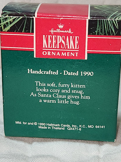 Vintage Hallmark Keepsake Ornament 1990 Kitty's Best Pal