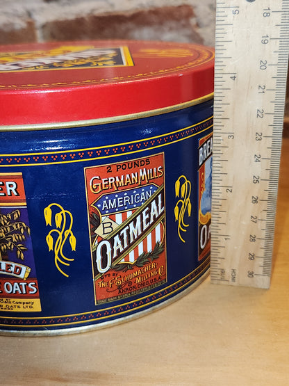 Vintage Quaker Oats Limited Edition 1983 Tin Includes Recipe Card NO CONTENTS ti30