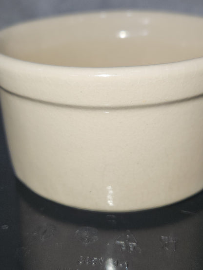 Vintage R.R.P.Co. Roseville Pottery 4" Crock Ohio USA Ramikin Dip cr99