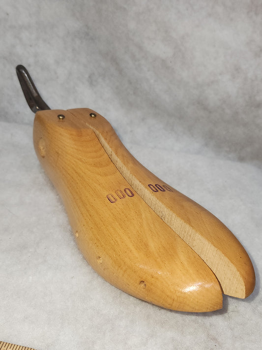 Vintage Wood and Steel Twist Handle Shoe Stretcher Yugoslavia wss6