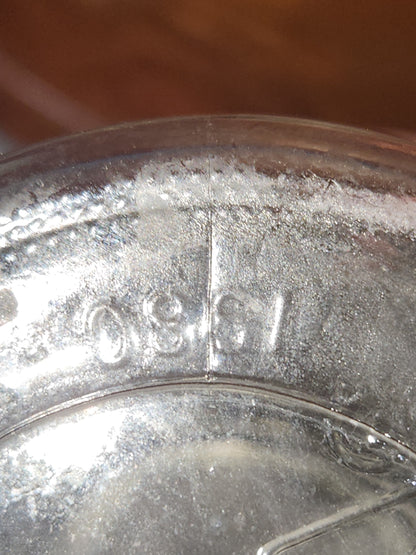 Vintage Anchor Hocking Planters Mr. Peanut Clear Glass Jar With Lid 1980s jr6