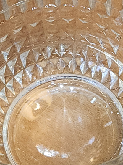 Vintage Kitchen Egg Beater Mixer Hand Mixer Glass Bowl Metal Top kit66