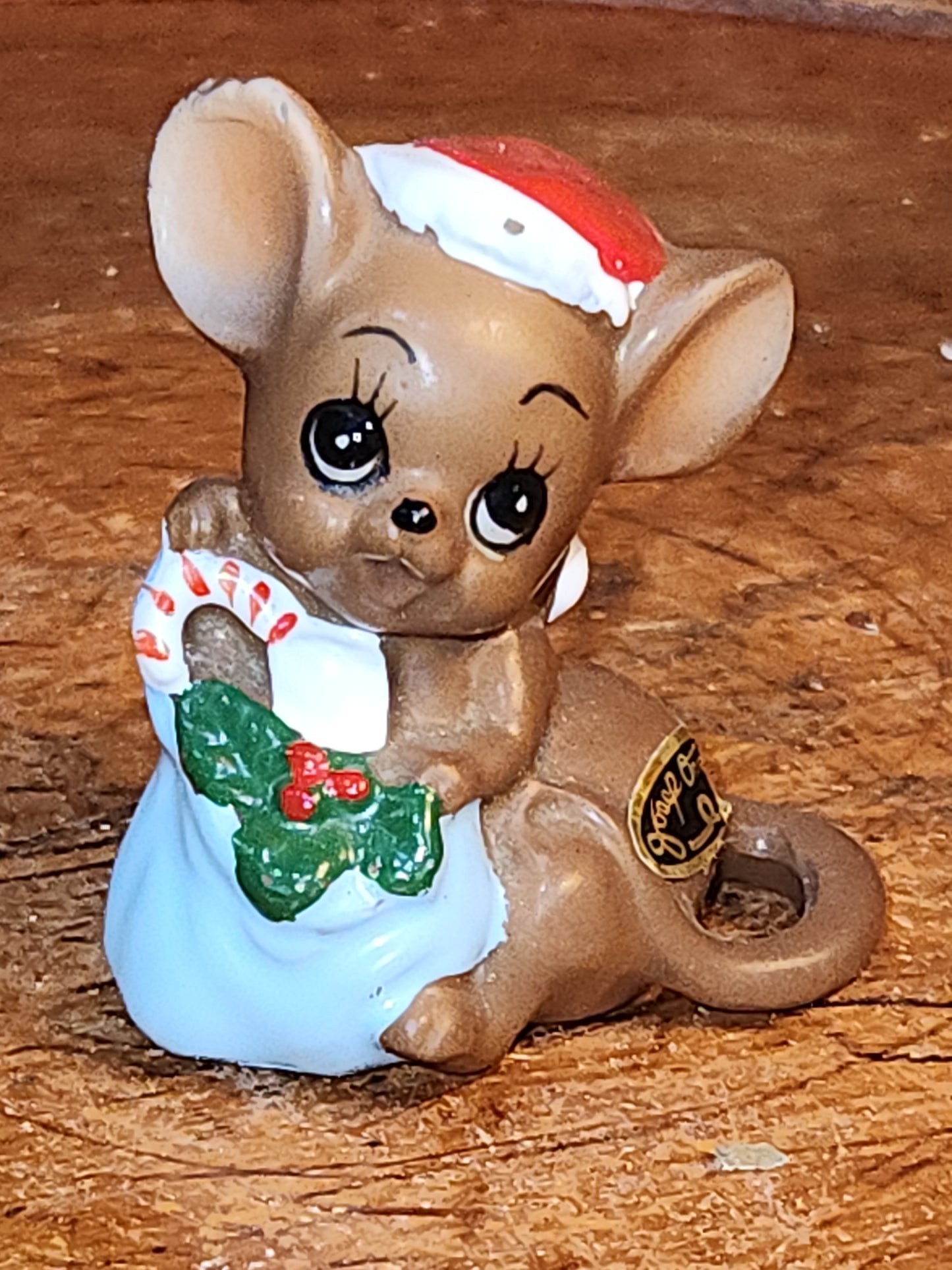 Vintage Joseph Originals Miniature Christmas Mouse Figurine Made in Japan ch2