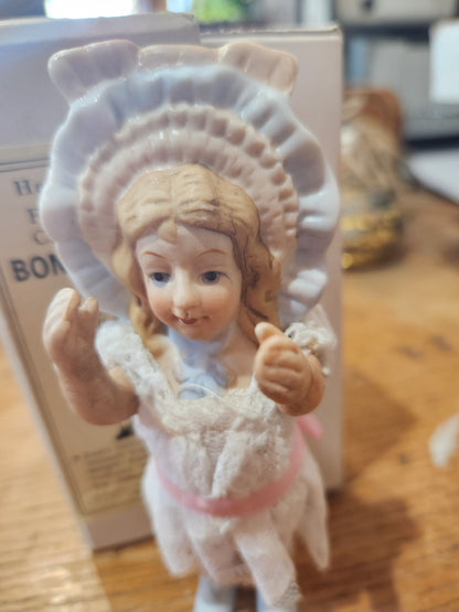 Vintage Shackman French Bisque Bonnet Doll in original box Charlotte doll87