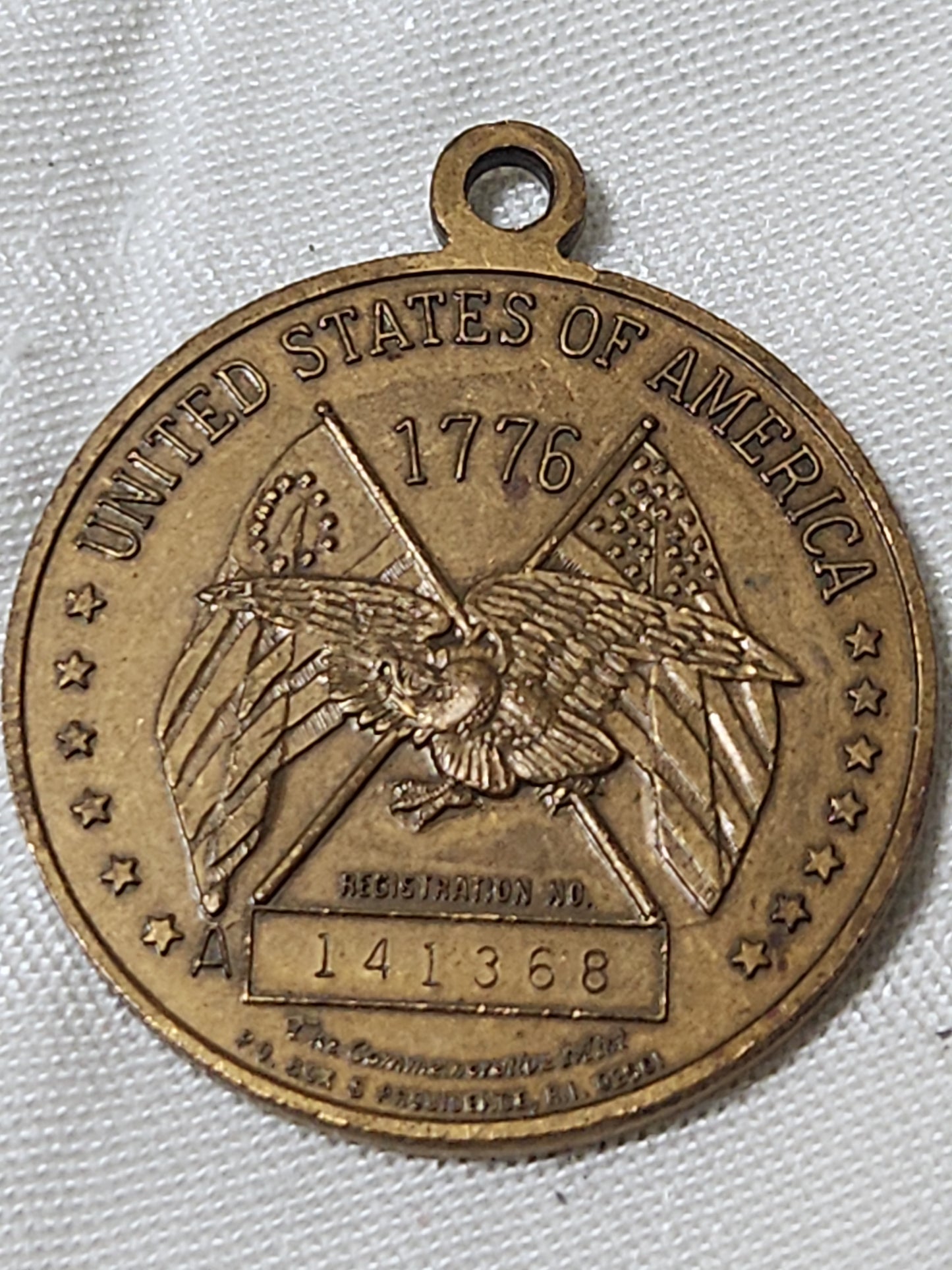Vintage Spirit of '76 Commemorative Medallion U.S. Bicentennial 1776-1976 bh7