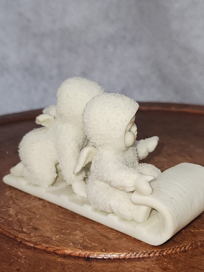 Vintage Snowbabies Department 56 Down The Hill We Go #79600 1997 NO BOX sb87
