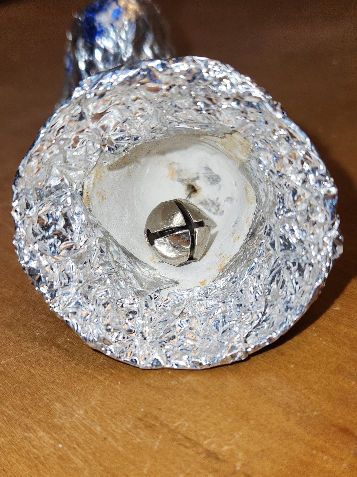 Vintage Foil Paper Mache Bell Christmas Ornaments