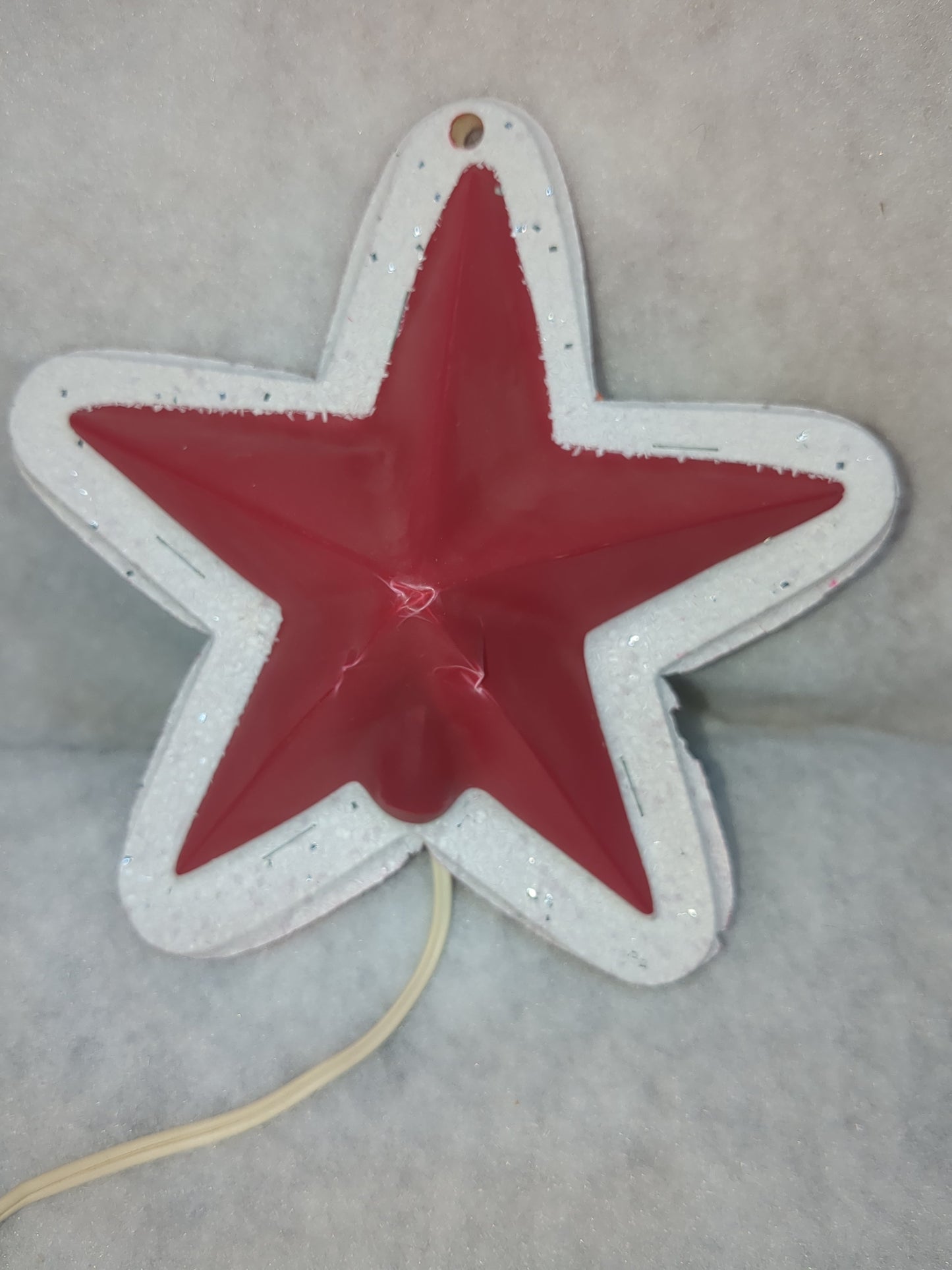 Vintage possible Noma GloIite illuminated Christmas Tree Star Topper flashes tt243