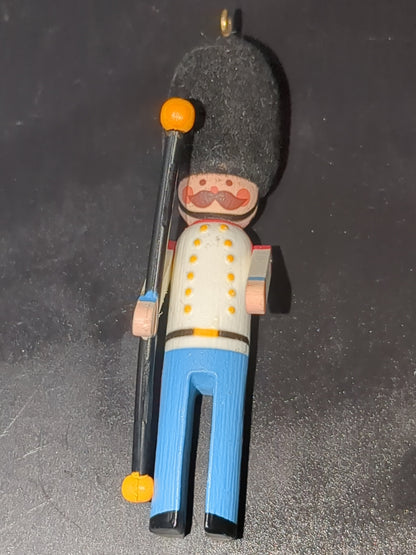 Hallmark Keepsake Ornament 1982 miniature Clothespin Soldier England Queen's Royal Guard ornament 1st in Series hos1