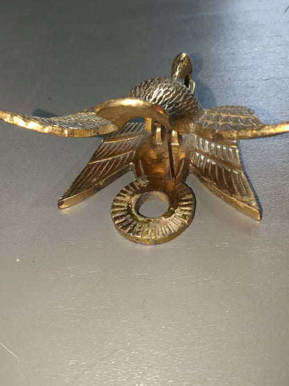 Vintage Virginia Metalcrafters Brass Goose Duck Paper Weight Clip Letter Holder br11