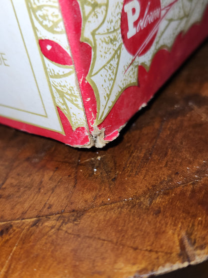 Vintage Shiny Brite 12 2 1/4" Glass Ornaments Gold Snow Capped With Mica bo191