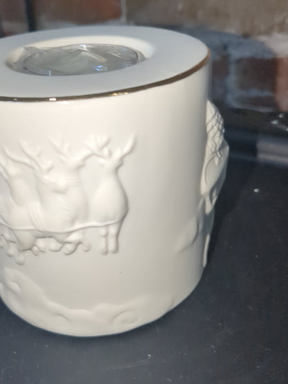 Lenox Radiant Light Santa Votive Candle Holder Tea Light Brand New in Box len56