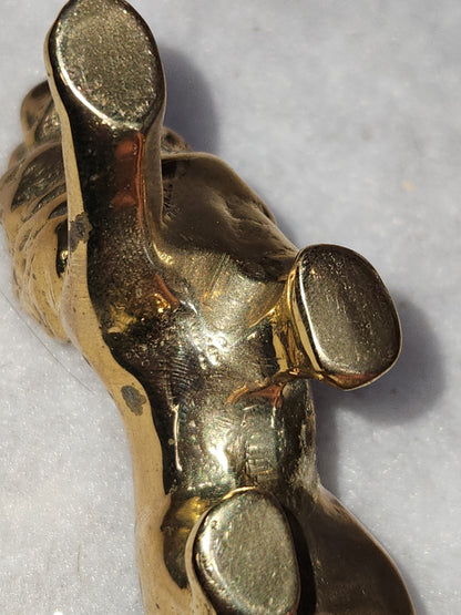 Vintage Solid Brass Lion roaring br110