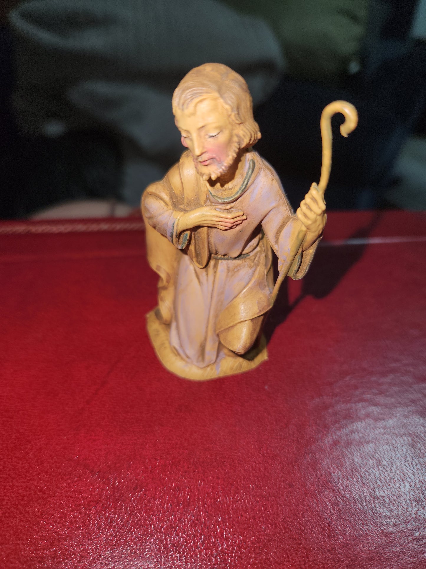 Vintage Fontanini Depose Kneeling Joseph Nativity Figure 3 1/4" Italy Roman fn76