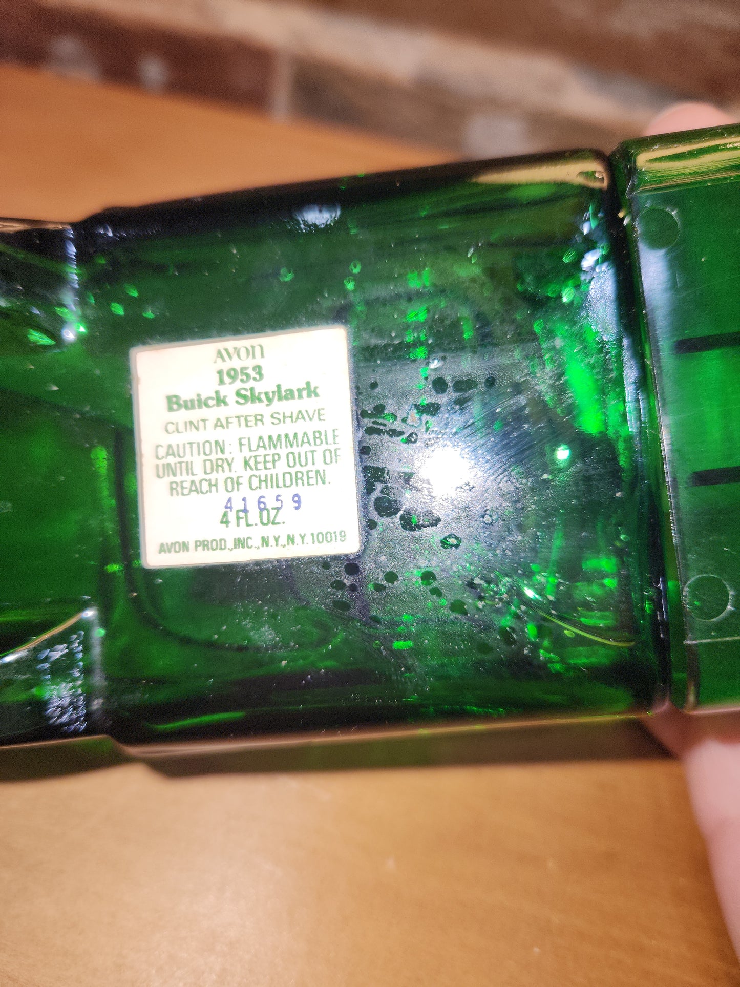 Vintage Avon 1953 Buick Skylark Clint After Shave With Unused Stickers and Original Box av489