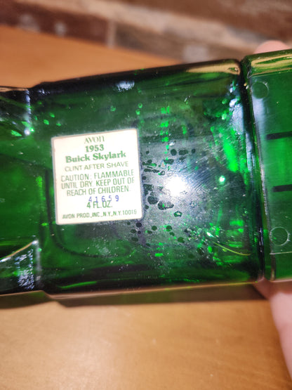 Vintage Avon 1953 Buick Skylark Clint After Shave With Unused Stickers and Original Box av489