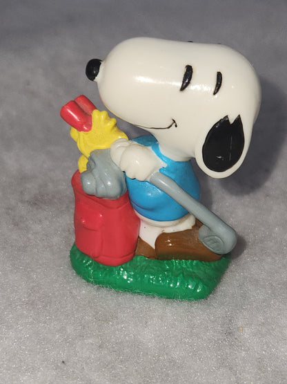 Vintage Peanuts Snoopy Woodstock Golf Golfing United Syndicate Inc. Toy11